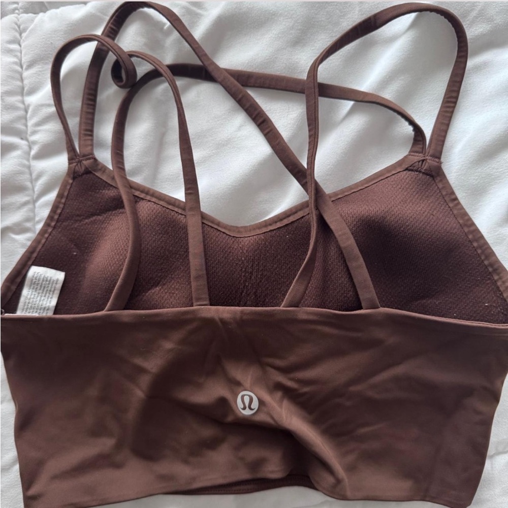 Lululemon Chocolate Brown Sports Bra